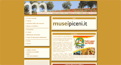 Desktop Screenshot of museipiceni.it
